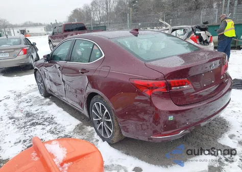 2015 Acura Tlx V6 Tech z USA, uszkodzony, nr VIN 19UUB3F50FA008684